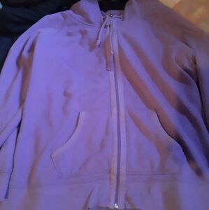 womens purple zip up size xl